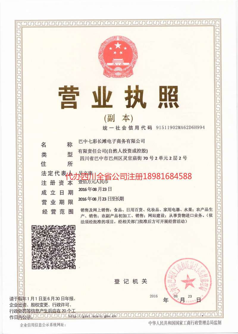 泰安泰安七彩长滩电子商务有限公司
